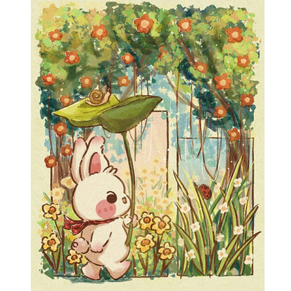 Rabbit Jungle Adventure - Full Round Drill Diamond Painting 40*50CM