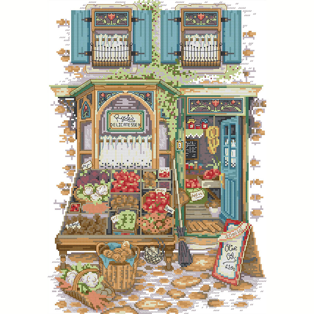 Fruit Shop - 14CT Stamped Cross Stitch 34*47CM(Joy Sunday)