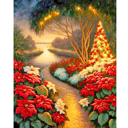 Christmas Trail - Full Round Drill Diamond Painting 40*50CM