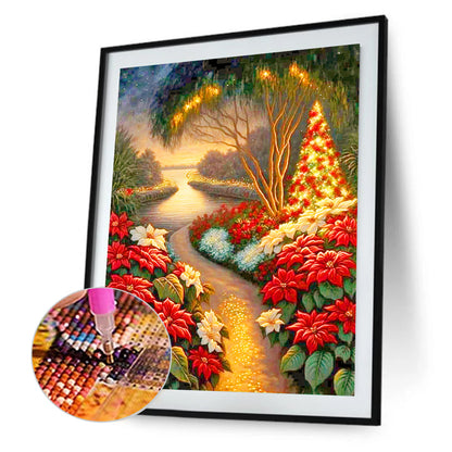 Christmas Trail - Full Round Drill Diamond Painting 40*50CM