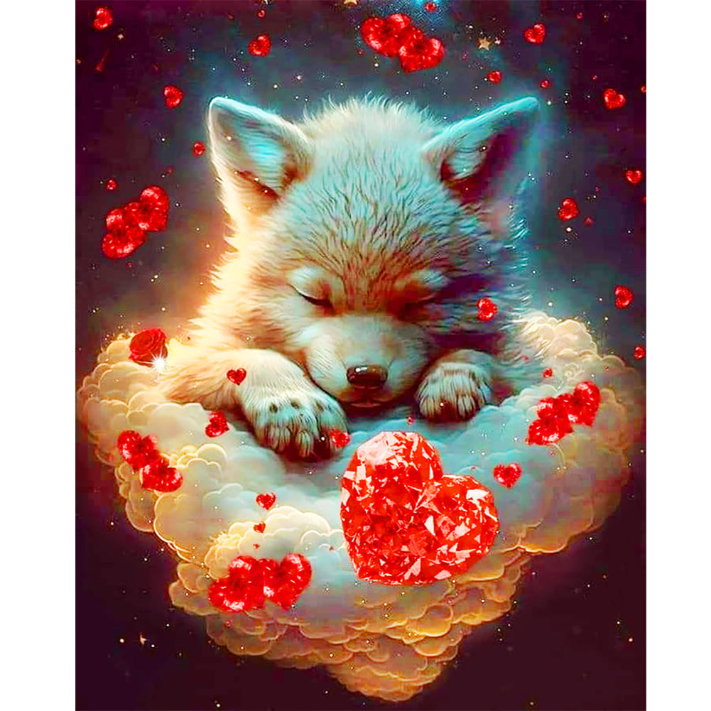 Sleeping Dog - Full Round Drill Diamond Painting 40*50CM