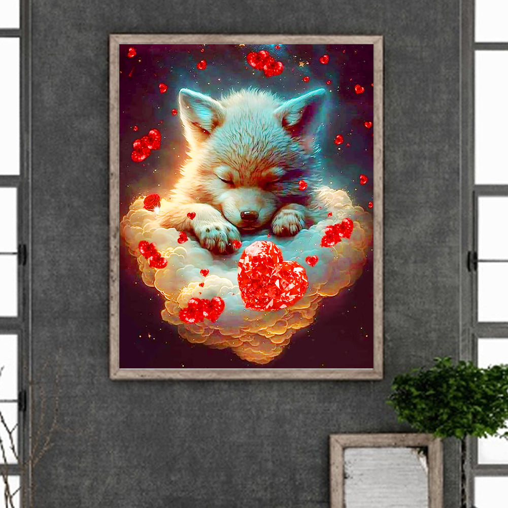 Sleeping Dog - Full Round Drill Diamond Painting 40*50CM