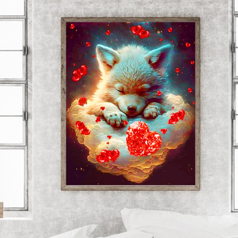 Sleeping Dog - Full Round Drill Diamond Painting 40*50CM