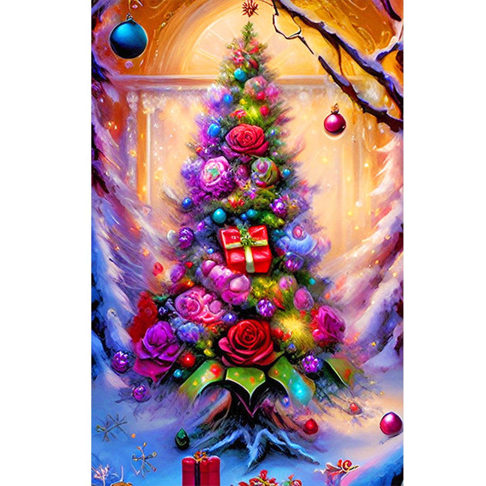 Christmas Tree - Full Round Drill Diamond Painting 40*60CM