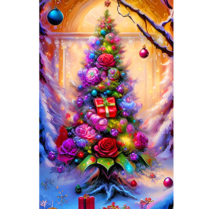 Christmas Tree - Full Round Drill Diamond Painting 40*60CM