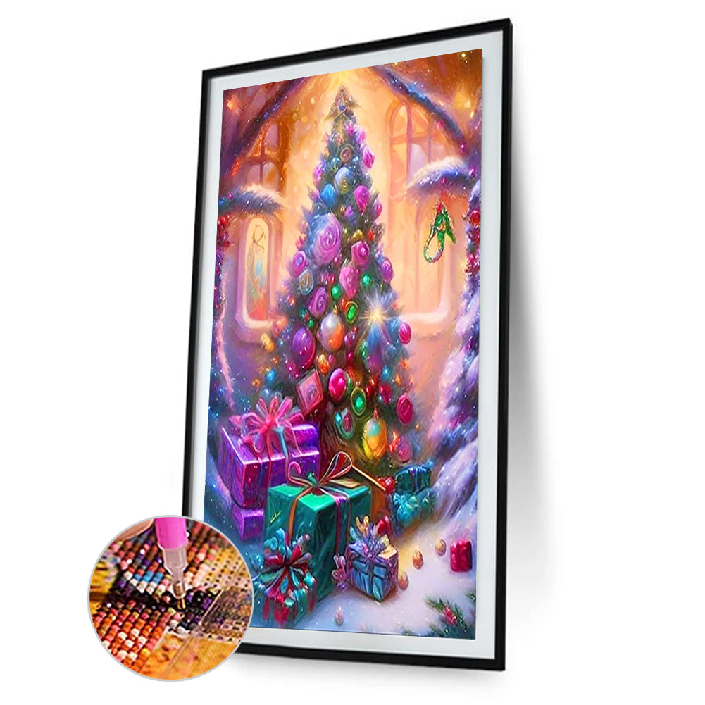 Christmas Tree And Gifts - Full Round Drill Diamond Painting 40*60CM