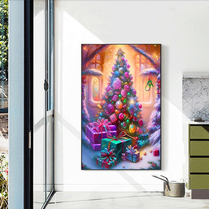 Christmas Tree And Gifts - Full Round Drill Diamond Painting 40*60CM