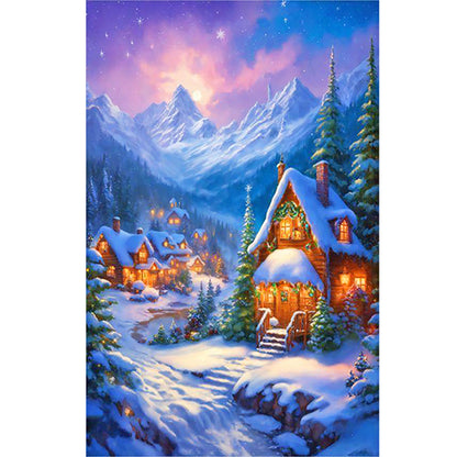 Christmas Night - Full Round Drill Diamond Painting 40*60CM