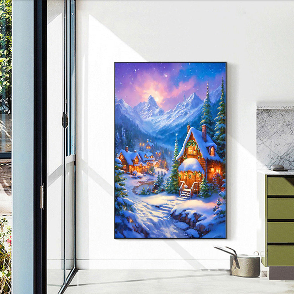 Christmas Night - Full Round Drill Diamond Painting 40*60CM