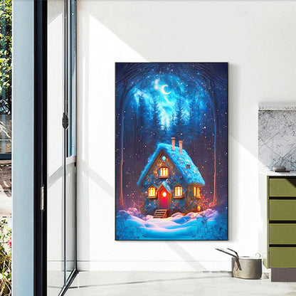 Christmas Cabin - Full Round Drill Diamond Painting 40*60CM