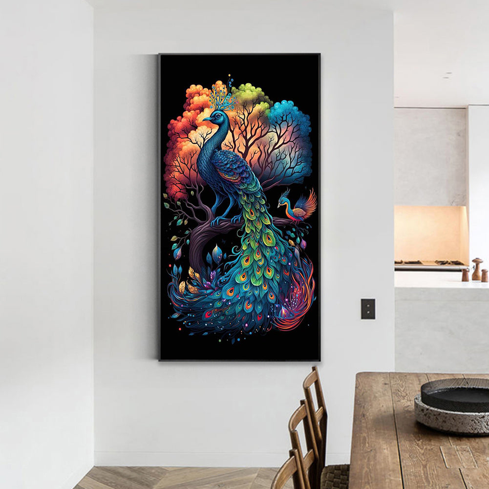 Art Peacock - Full Round Drill Diamond Painting 40*70CM