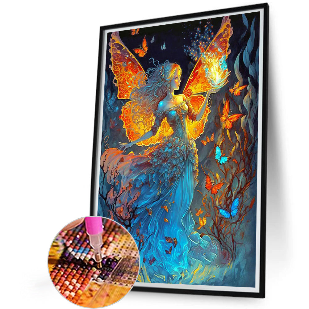 Butterfly Fairy - Full Square Drill Diamond Painting 45*60CM