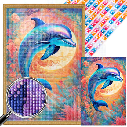 Dolphin - Full Square Drill Diamond Painting 40*60CM