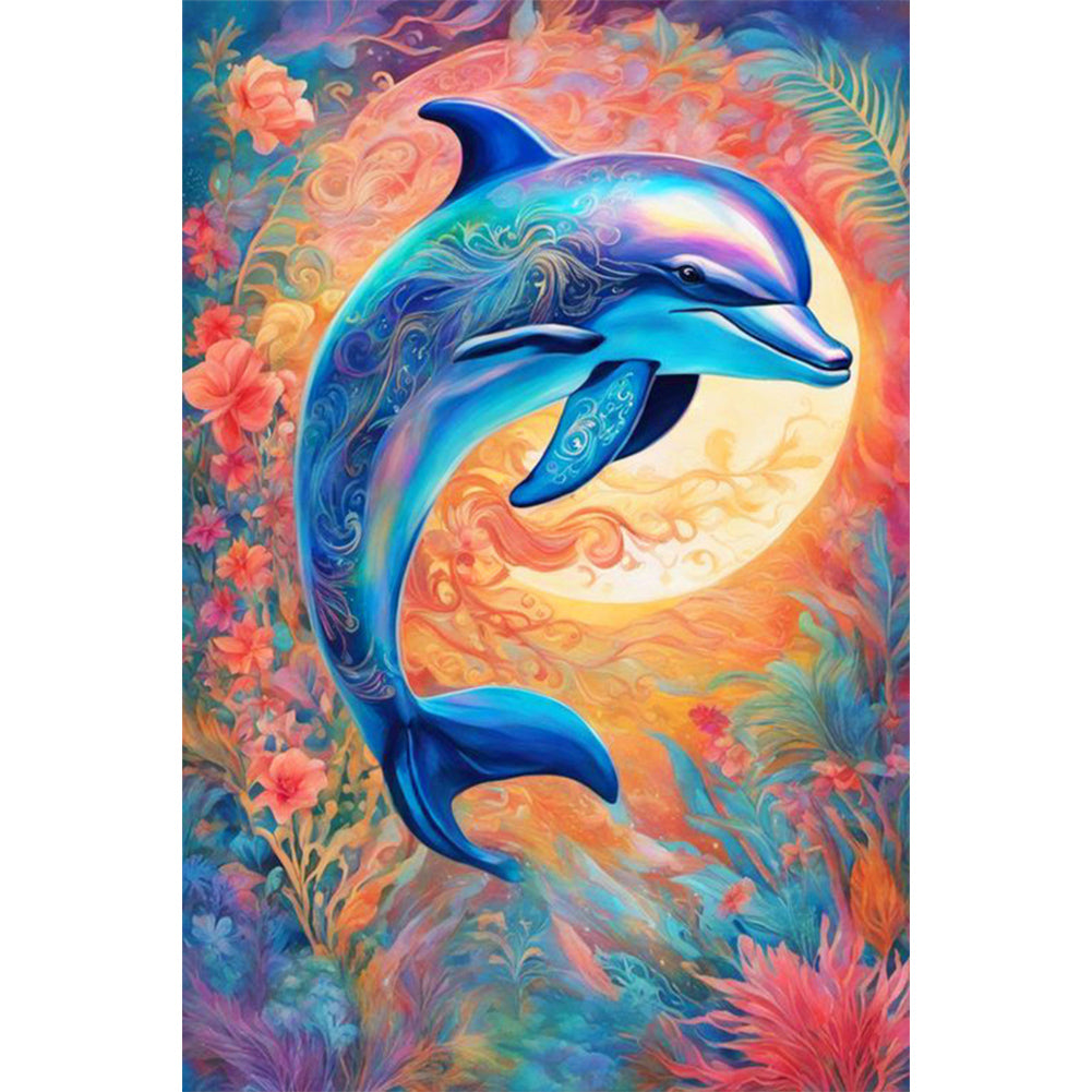 Dolphin - Full Square Drill Diamond Painting 40*60CM