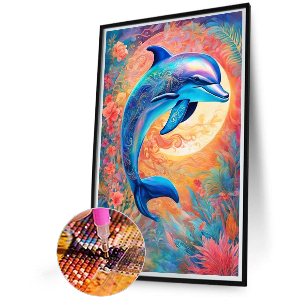 Dolphin - Full Square Drill Diamond Painting 40*60CM