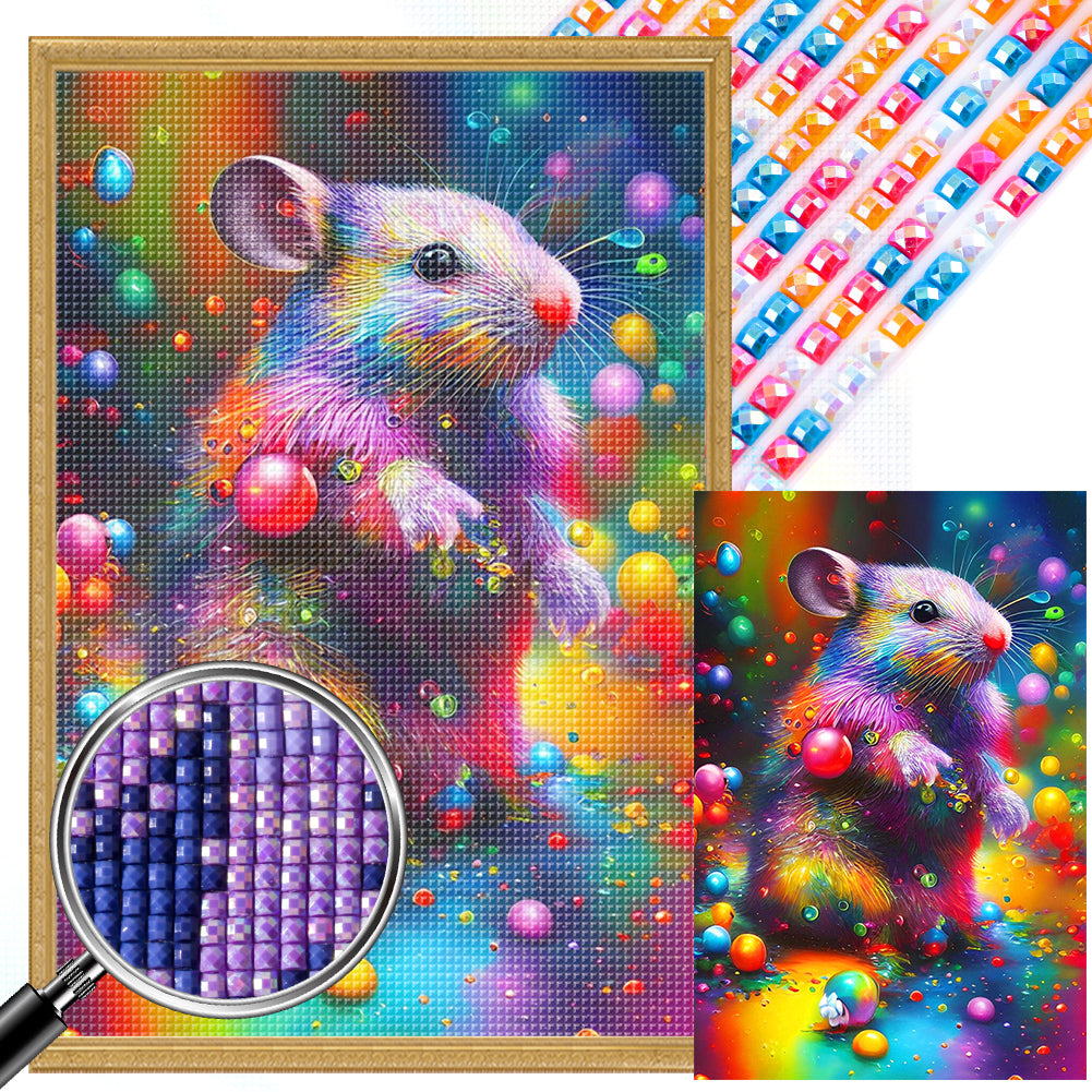 Mouse - Full Square Drill Diamond Painting 40*60CM