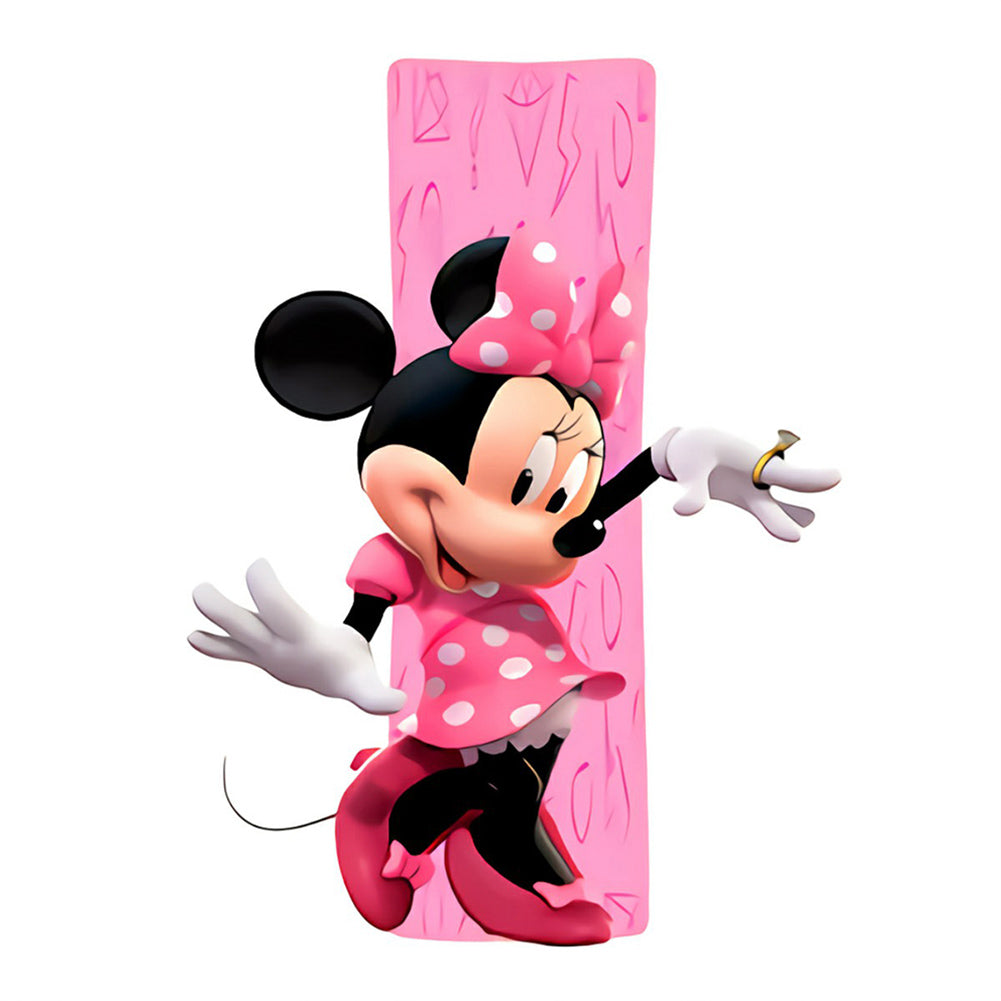 Minnie And The Letter D - Full Round Drill Diamond Painting 30*30CM
