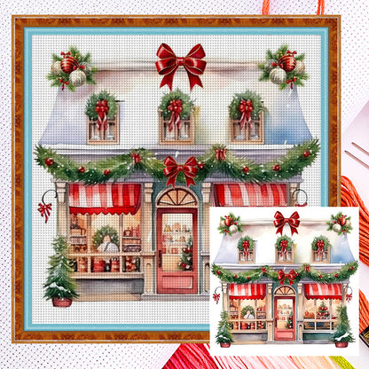 Christmas Shop - 11CT Counted Cross Stitch 50*50CM