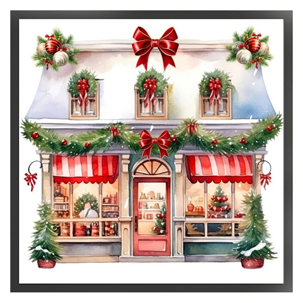 Christmas Shop - 11CT Counted Cross Stitch 50*50CM