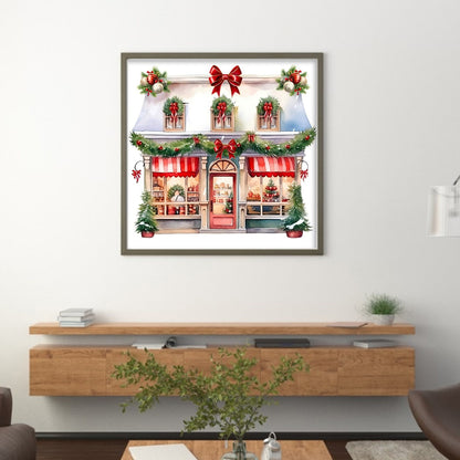 Christmas Shop - 11CT Counted Cross Stitch 50*50CM