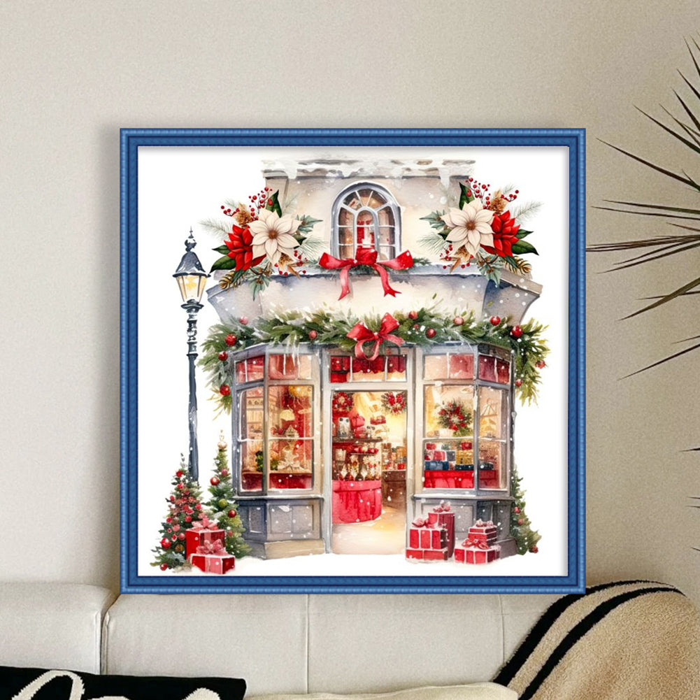 Christmas Shop - 11CT Counted Cross Stitch 50*50CM