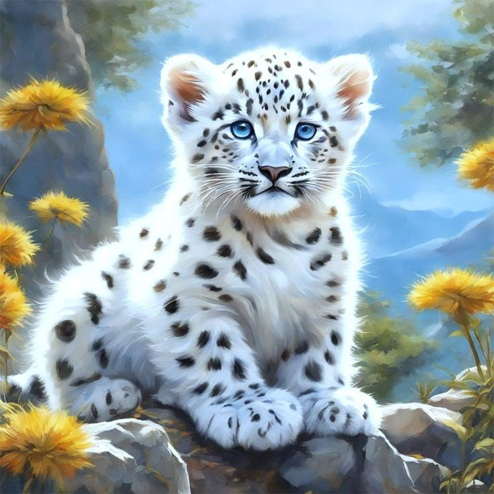 Leopard - Full Round Drill Diamond Painting 30*30CM