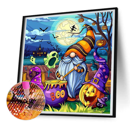 Halloween Gnome - Full Round Drill Diamond Painting 30*30CM