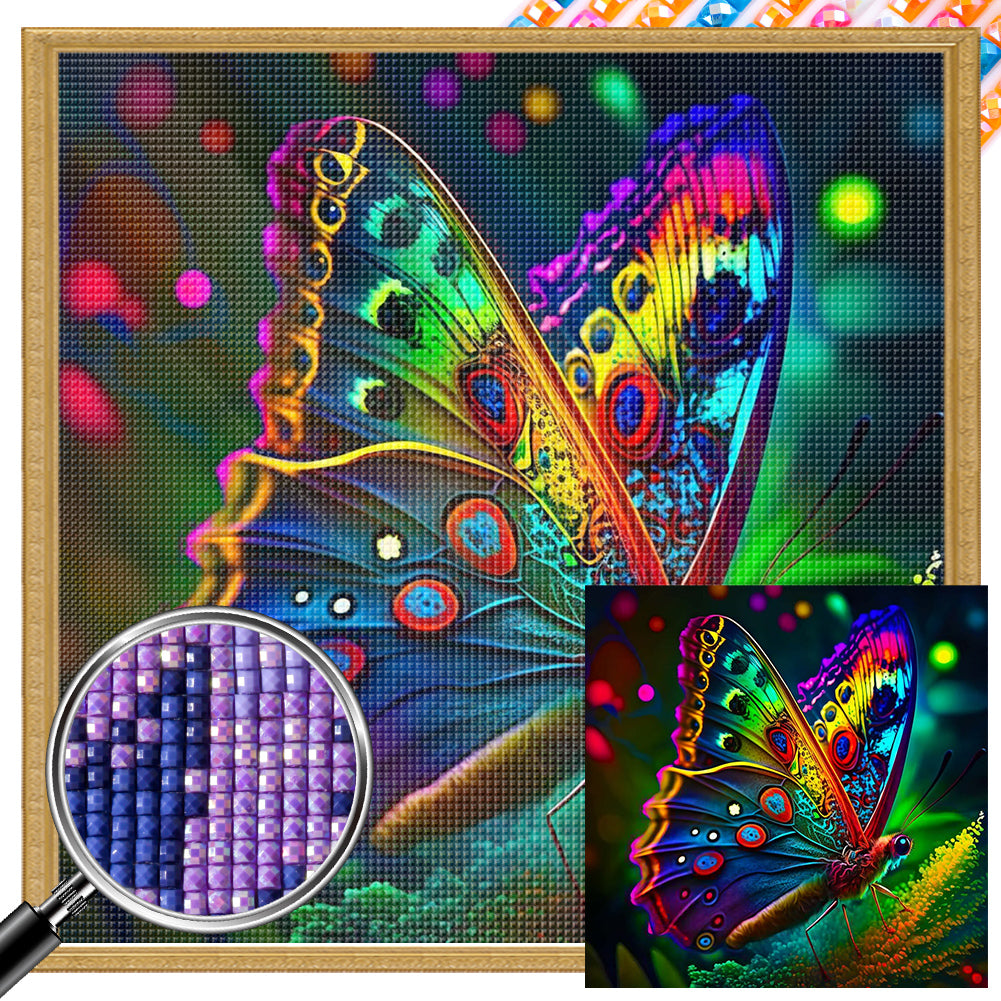 Stationary Butterfly - Full Square Drill Diamond Painting 30*30CM