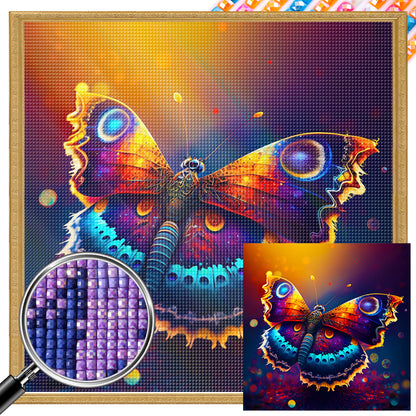 Butterfly Spreading Wings - Full Square Drill Diamond Painting 30*30CM