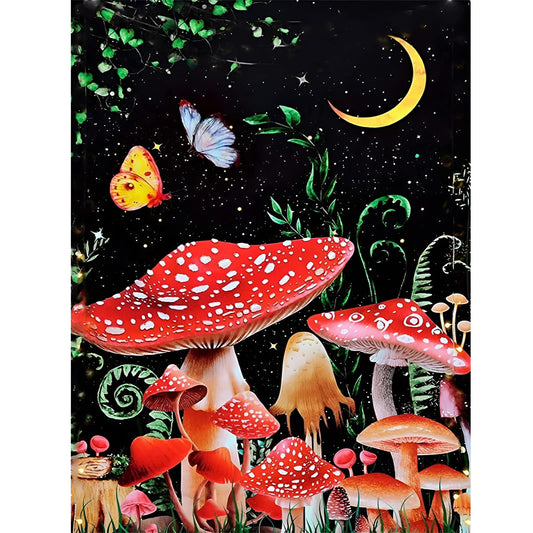 Mushroom Forest - Full Round Drill Diamond Painting 30*40CM