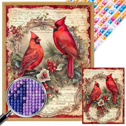 Cardinal - Full Square Drill Diamond Painting 30*40CM