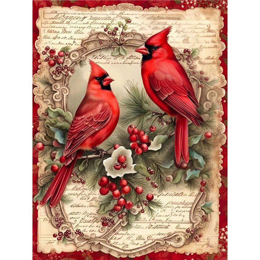 Cardinal - Full Square Drill Diamond Painting 30*40CM