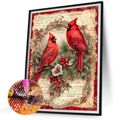 Cardinal - Full Square Drill Diamond Painting 30*40CM