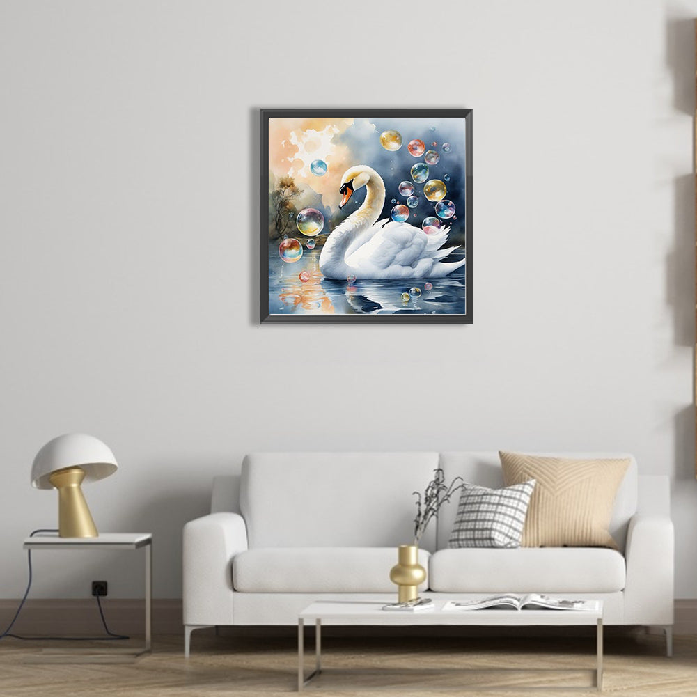 Swan - Full Square Drill Diamond Painting 40*40CM