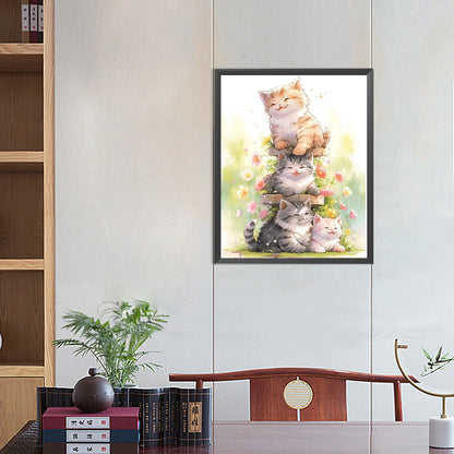 Many Cats - Full Square Drill Diamond Painting 40*50CM