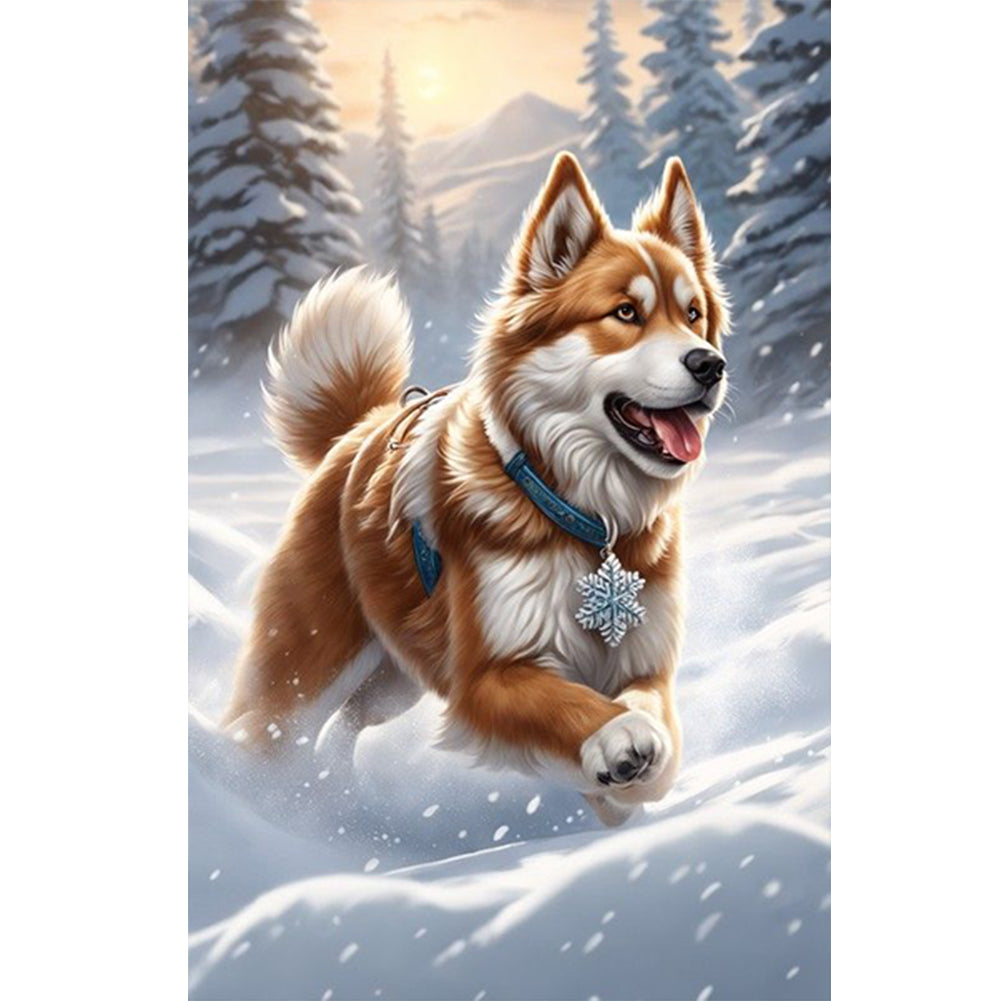 Animals In The Snow - Full Round Drill Diamond Painting 40*60CM