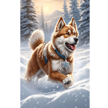 Animals In The Snow - Full Round Drill Diamond Painting 40*60CM