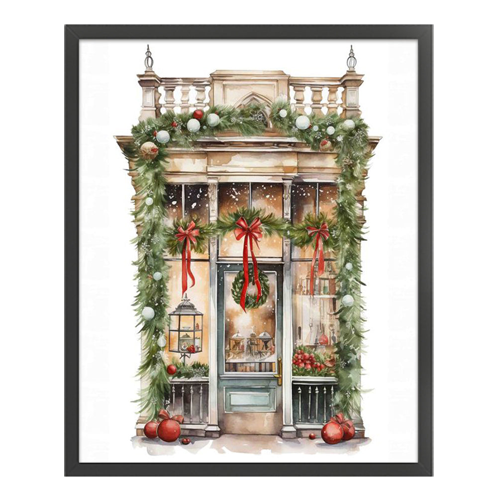 Christmas House - 11CT Stamped Cross Stitch 50*60CM