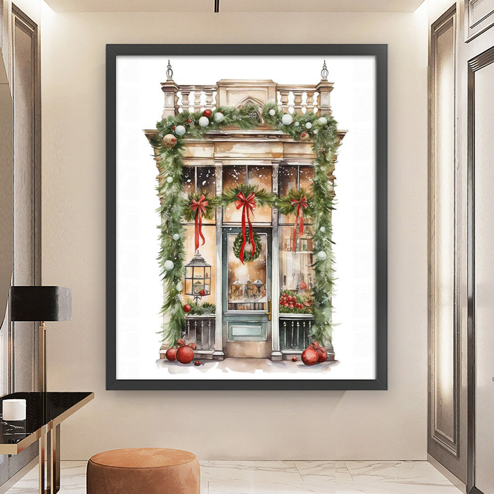 Christmas House - 11CT Stamped Cross Stitch 50*60CM