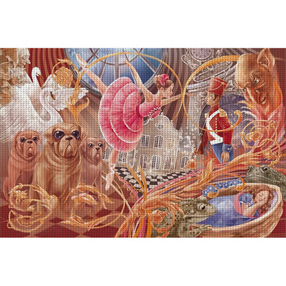 Nutcracker - 11CT Stamped Cross Stitch 60*40CM