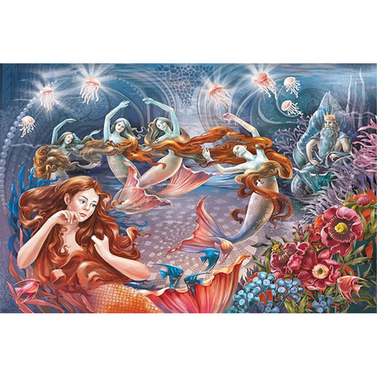 Mermaid - 11CT Stamped Cross Stitch 60*40CM