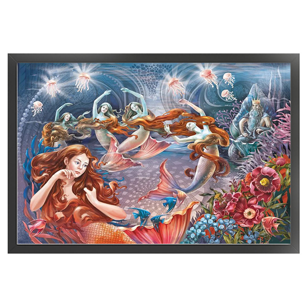 Mermaid - 11CT Stamped Cross Stitch 60*40CM