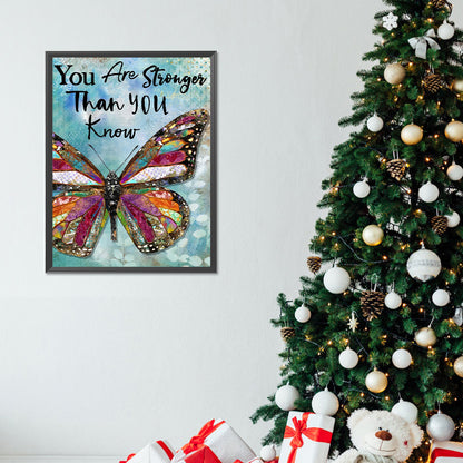 You Are Stronger Than You Think - Full Round Drill Diamond Painting 30*40CM