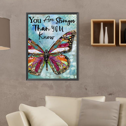 You Are Stronger Than You Think - Full Round Drill Diamond Painting 30*40CM