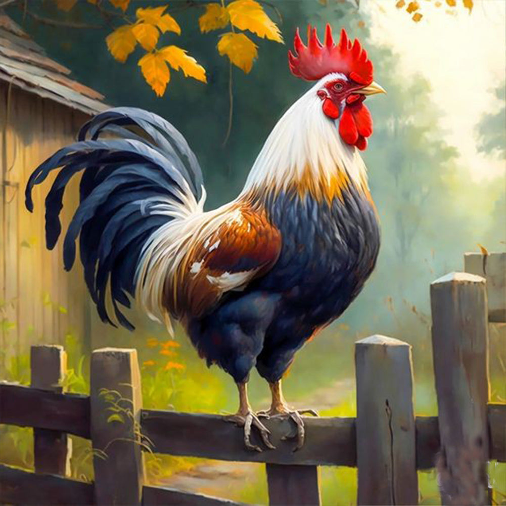 Rooster - Full Round Drill Diamond Painting 30*30CM