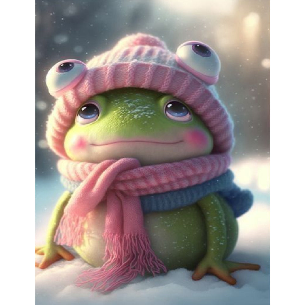 Snow Frog - Full Square Drill Diamond Painting 30*40CM