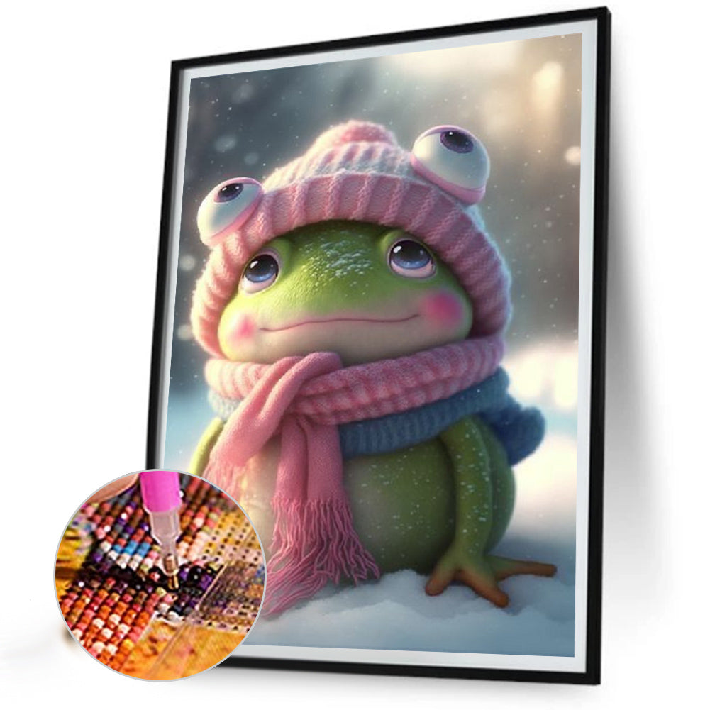 Snow Frog - Full Square Drill Diamond Painting 30*40CM