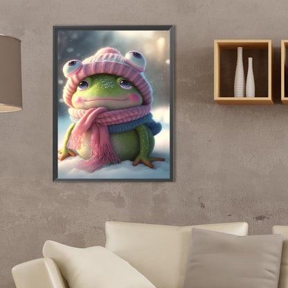 Snow Frog - Full Square Drill Diamond Painting 30*40CM