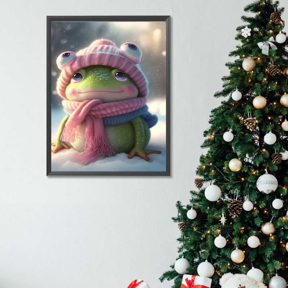 Snow Frog - Full Square Drill Diamond Painting 30*40CM