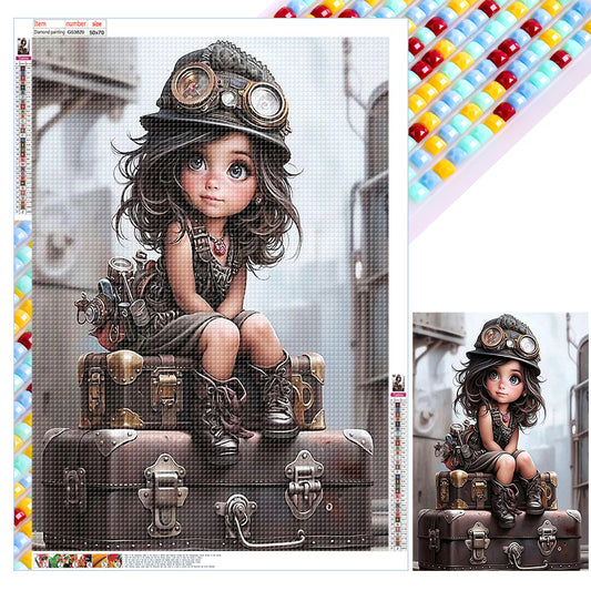 Mechanic Girl - Full Square Drill Diamond Painting 50*70CM